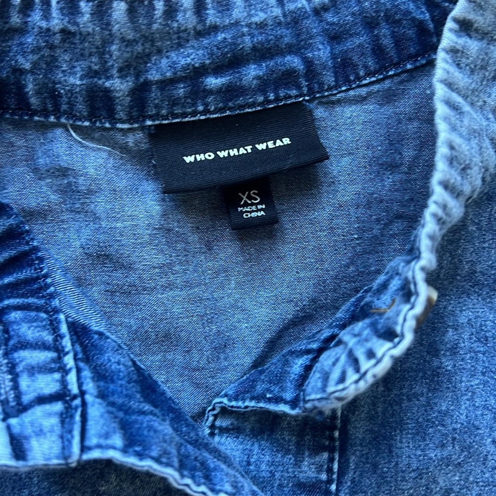 Denim midi dress - Picture 3 of 4